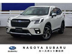 スバルフォレスターアドバンス 黒革 ドラレコ ビルトインナビ F+S+Rカメラ