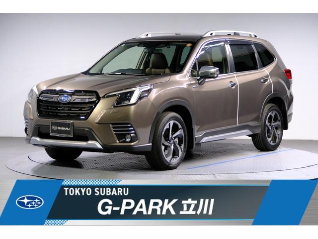 スバルフォレスターアドバンス 後期F型 ブラウンレザーシート 前後ドラレコ