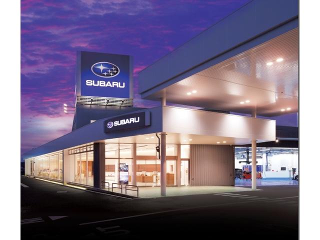 岡山スバル自動車（株）久米店併設です。　　　　ご来店はこちらのショールームにお越しください。